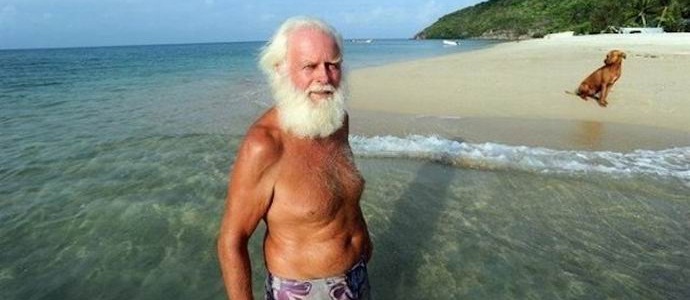 O inglês viveu voluntariamente em uma ilha deserta por meio século