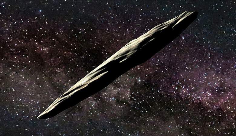 Um asteróide que parece suspeito como uma nave espacial entrou no sistema solar