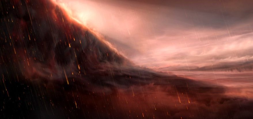 Astrônomos observam um planeta tão quente que chove ferro nele 