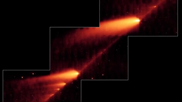 Astrônomos registraram a decadência de um cometa voando pela Terra 
