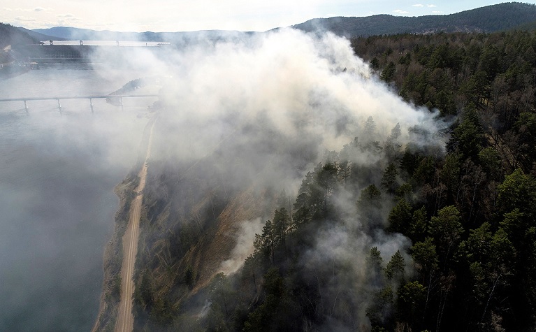 A fumaça dos incêndios na Sibéria já chegou ao Canadá e aos EUA