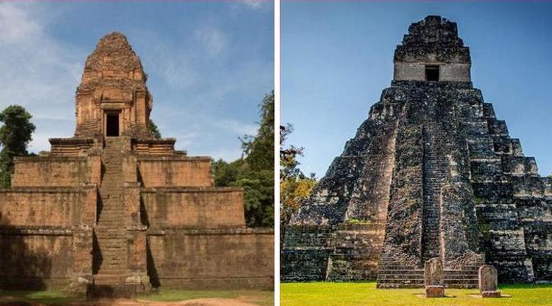 Dois templos gêmeos, separados por uma distância de 14 mil quilômetros e 2 milênios no tempo
