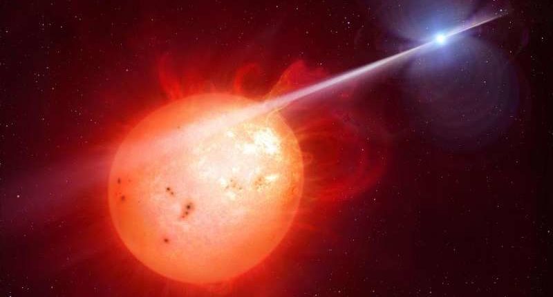 Estrela extrema 'Black Widow' identificada como uma fonte de misteriosa radiação gama 