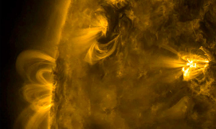 Foto SDO - imagem impressionante da atividade solar 