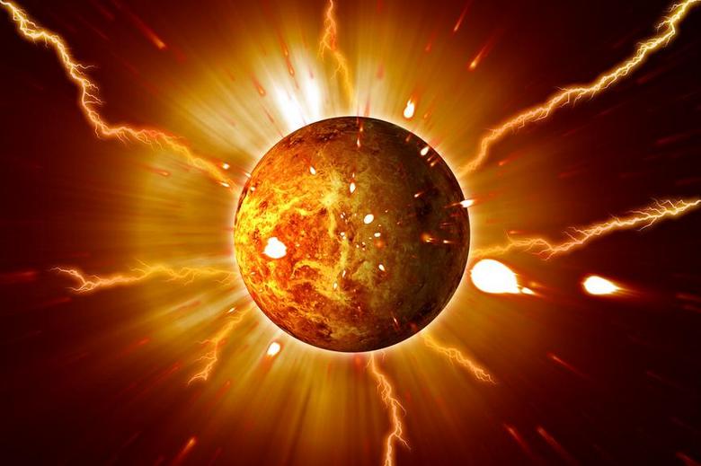 Um escudo magnético cósmico gigante que pode proteger a Terra do Sol.