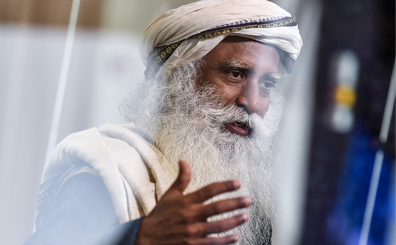 Guru indiano no Fórum Econômico da SPIEF