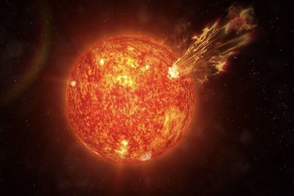 Um poderoso impacto interplanetário do Sol foi registrado pela câmera da NASA