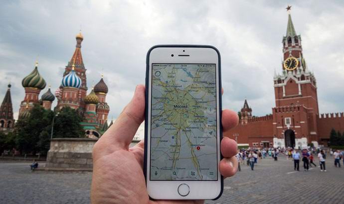 O Kremlin de Moscou suprime misteriosamente o GPS