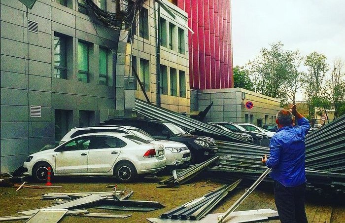 O furacão de Moscou destruiu a pirâmide nos subúrbios