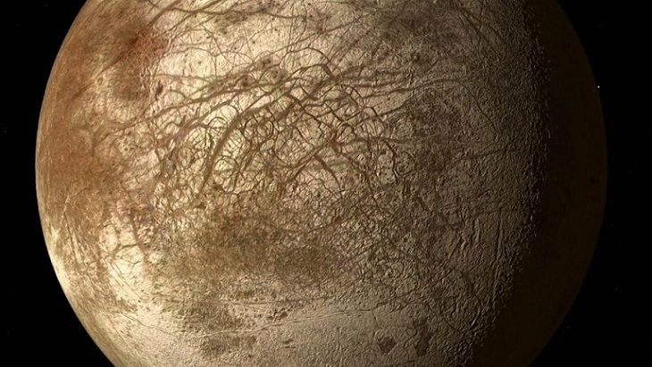 O satélite de Júpiter na Europa descobriu enormes reservas de água