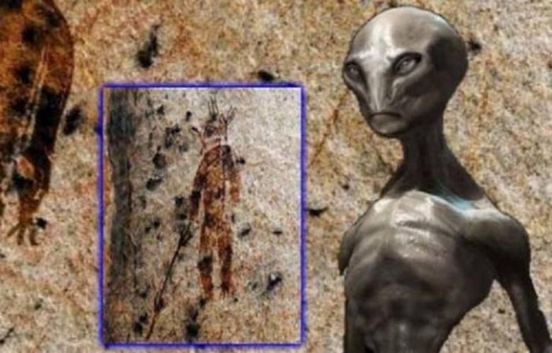Pinturas rupestres - petroglifos provam contatos de pessoas antigas com alienígenas