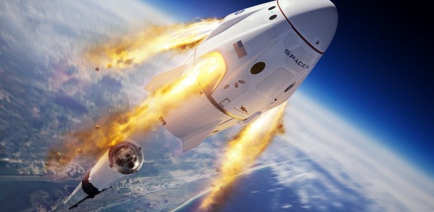 Nomes dos primeiros astronautas a voar para a ISS na espaçonave tripulada SpaceX 