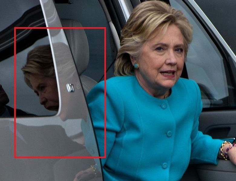 A foto inexplicável de Hillary Clinton não é uma montagem