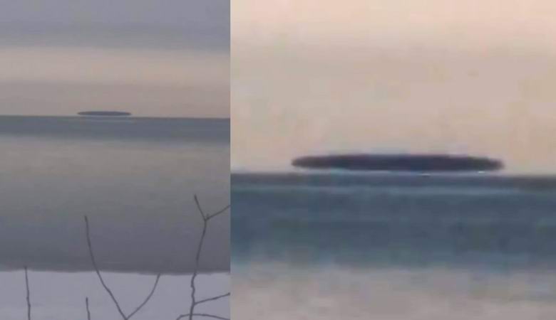 Um enorme disco escuro apareceu sobre um lago nos EUA