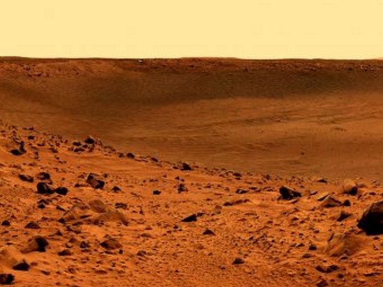 Restos petrificados de um alienígena em Marte