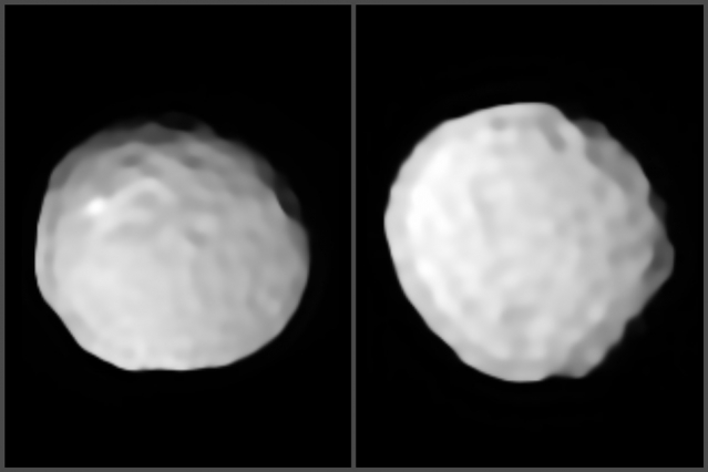 Fotos detalhadas de um asteróide com uma bola de golfe surpreendente liberado 