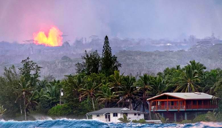 A área do Havaí aumentou em 350 hectares devido à erupção vulcânica