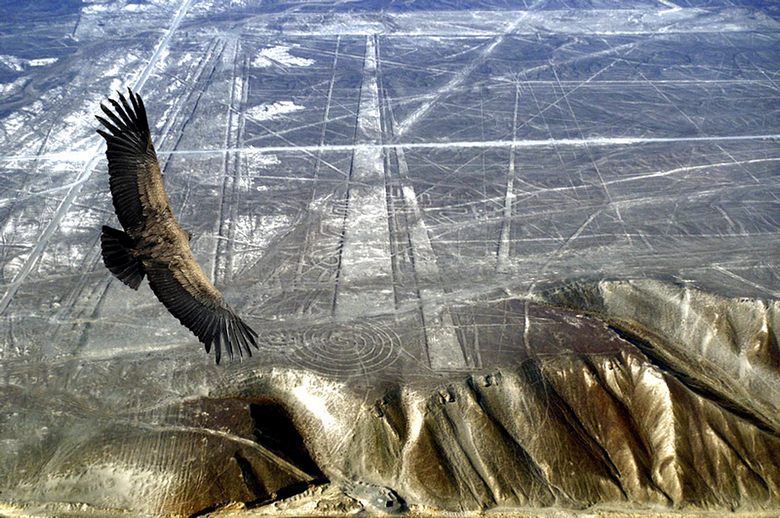 Usando imagens de satélite, o mistério dos geoglifos do platô de Nazca no Peru é resolvido
