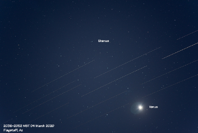 Um exemplo de como os satélites Starlink estragam a astrofotografia.