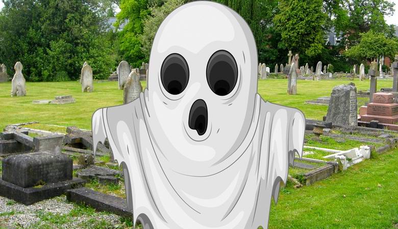 O fantasma voou direto para a lente da câmera britânica