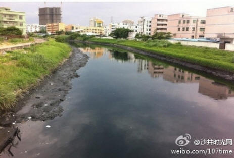 Poluição do rio na China