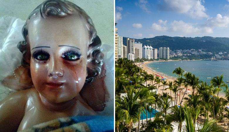 Escultura do bebê Cristo