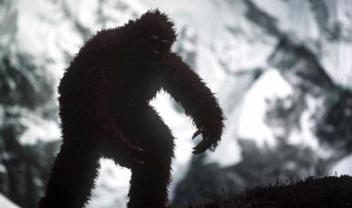 Parentes do pé grande do antigo urso polar