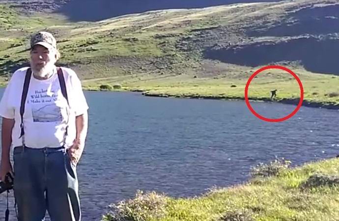 Bigfoot foi baleado correndo ao redor do lago