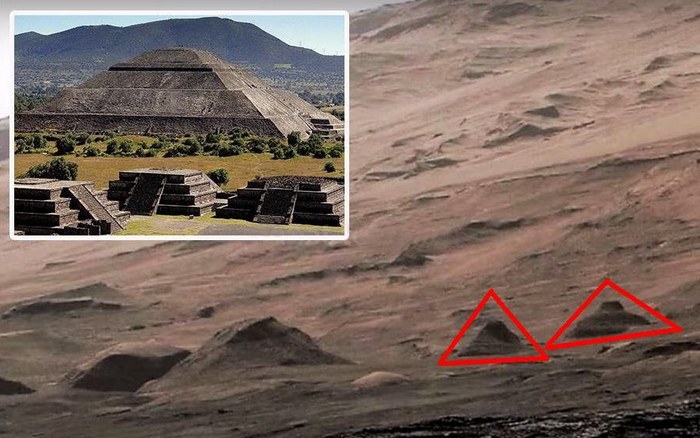 Os funcionários da NASA esconderam um instantâneo das pirâmides em Marte por mais de seis meses