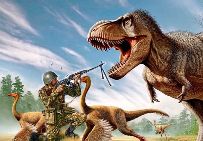 Os soldados soviéticos viram dinossauros na Mongólia?