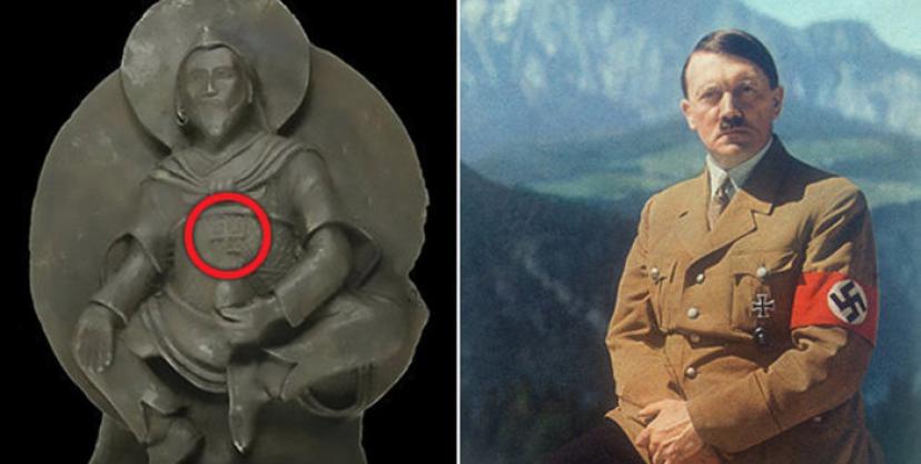 Ficou conhecido como uma estátua extraterrestre de Buda apareceu na Alemanha