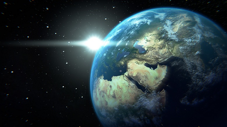 Sombra misteriosa atravessando a Terra