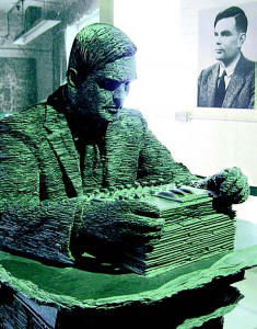 Monumento a Alan Turing em Bletchley Park