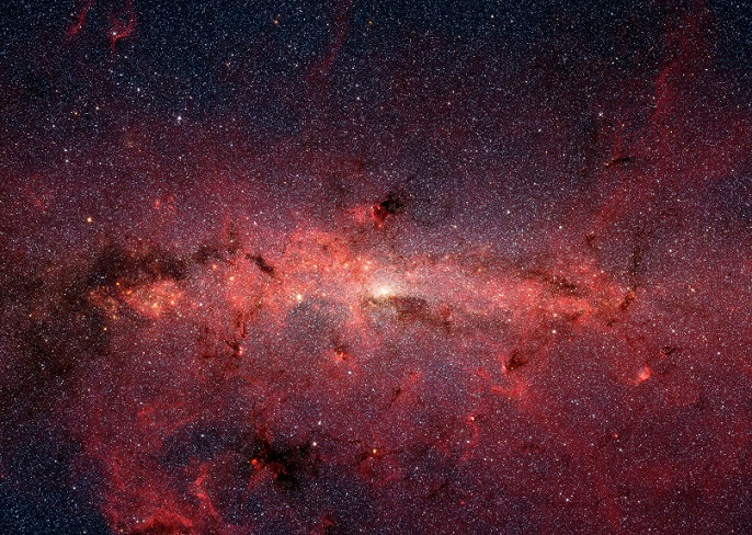 O telescópio Spitzer capturou o centro da nossa galáxia.