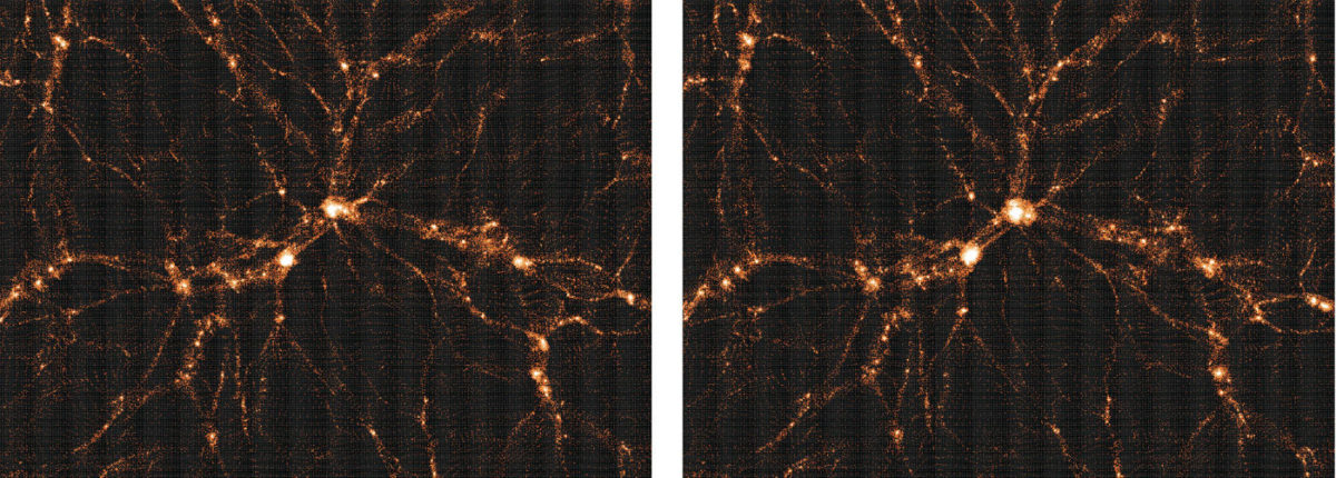 Os cientistas apresentaram um novo mapa da distribuição da matéria no Universo 