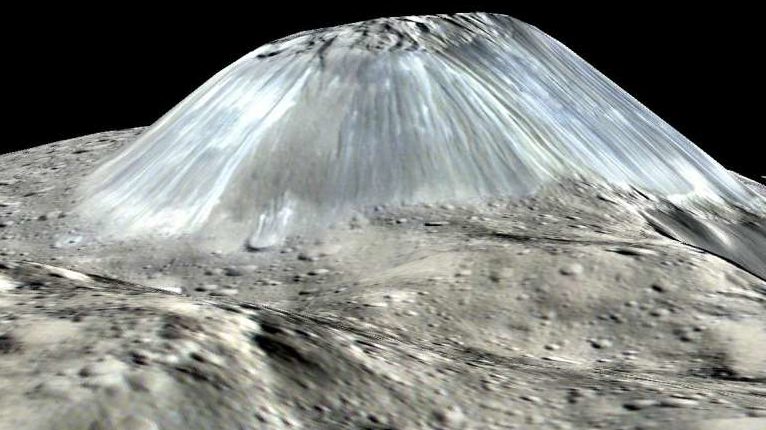 Os cientistas descobriram o segredo de Akhun Mons - o único criovulcão de Ceres 