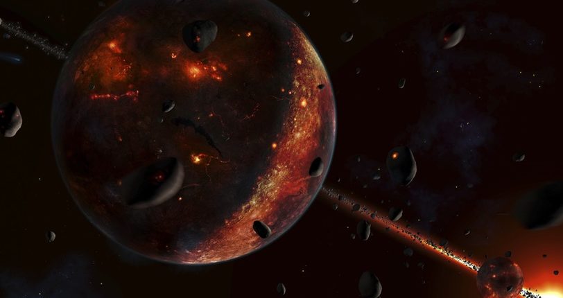 Cientista: A Lua foi formada como resultado do bombardeio da Terra por asteróides 