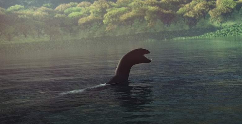 No lago americano novamente percebi um monstro misterioso