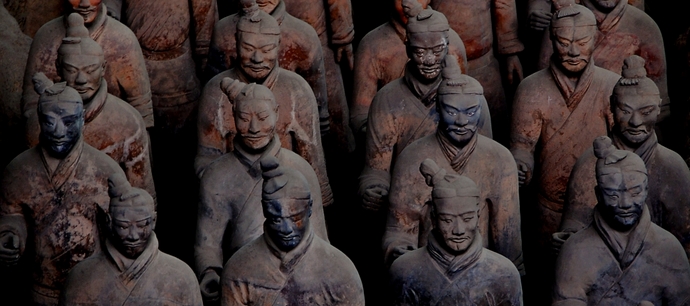 Novos guerreiros de terracota encontrados na tumba do imperador Shihuandi