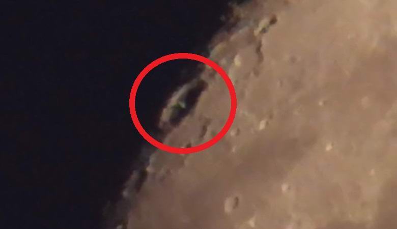 Encontrado em uma cratera lunar