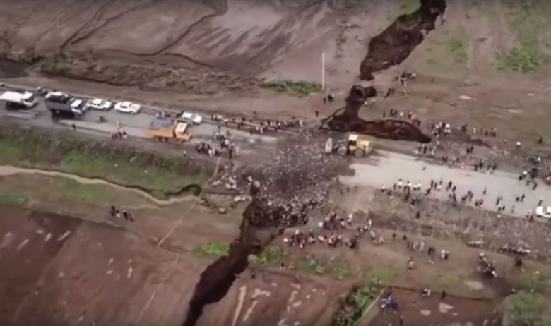 Uma enorme fenda se formou no Quênia como resultado do deslocamento de placas litosféricas