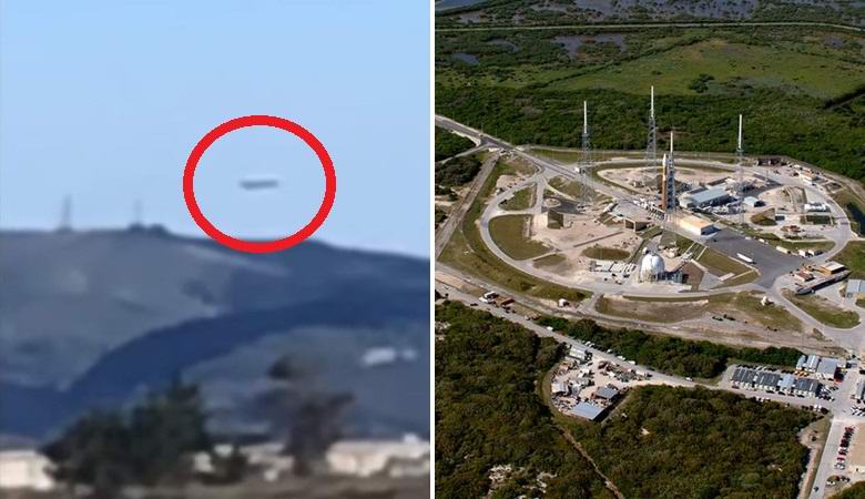 Perto da base aérea americana voou