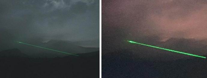 Um misterioso raio verde aparece perto de um vulcão japonês