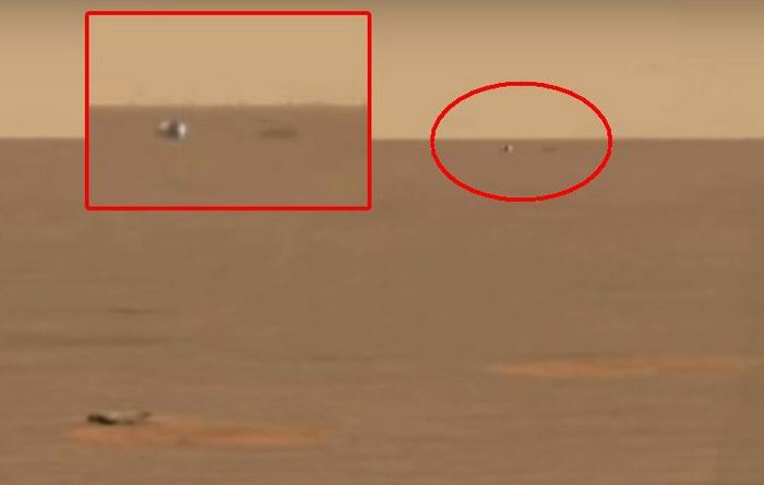 Os alienígenas viram o veículo espacial Opportunity pousar?