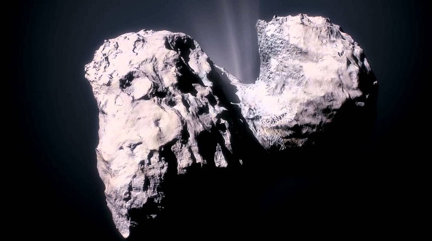 Um objeto não identificado foi detectado, decolando do cometa Churyumov-Gerasimenko