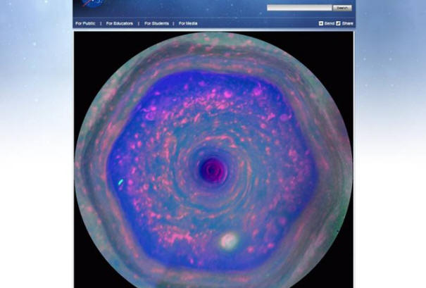 O enigma do hexágono em Saturno