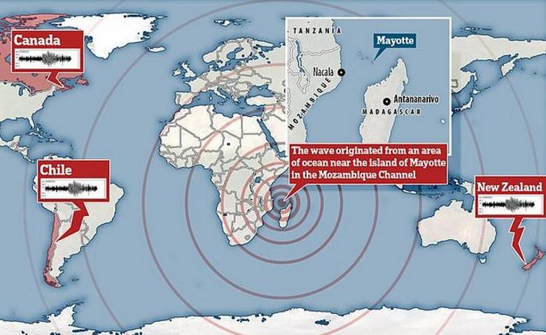 O estrondo misterioso no Oceano Índico intrigou os sismólogos do mundo